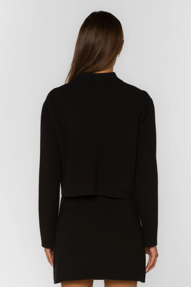 Edwina Black Cardigan Jacket - Time Out Clothing