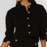 Edwina Black Cardigan Jacket - Time Out Clothing