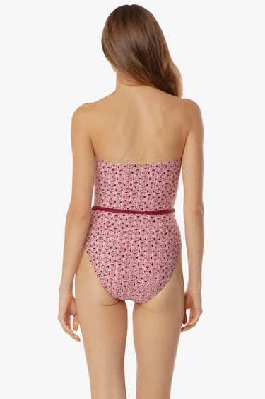 Belted Bandeau One-Piece Swimsuit by Helen Jon - Time Out Clothing