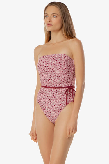 Belted Bandeau One-Piece Swimsuit by Helen Jon - Time Out Clothing