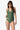 Fatigue Green l Classic Hipster Crinkle Texture Bottom by Helen Jon - Time Out Clothing