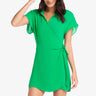Flutter Sleeve Wrap Dress - Time Out Clothing