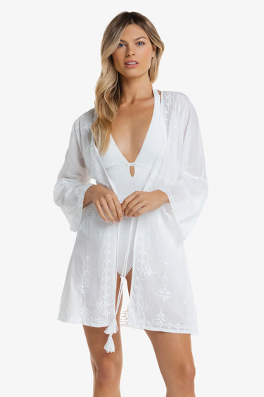 Nola Embroidered Tunic Coverup - Time Out Clothing