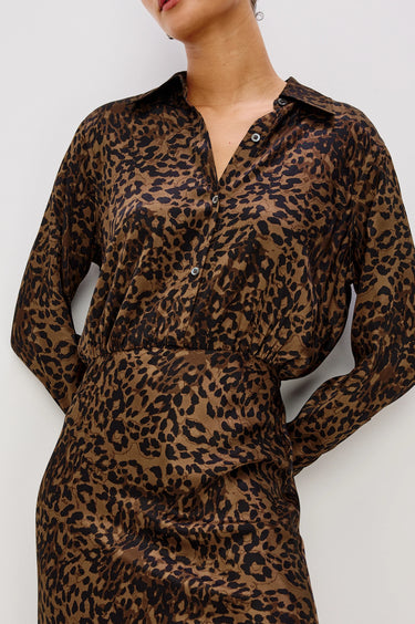 Jazlyn Leopard Print Dress - Time Out Clothing