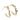 Chase Mini Hoop Earrings with Cubic Zirconia - Time Out Clothing