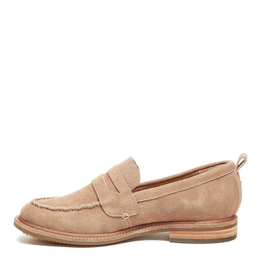 Lens Almond Suede Loafer - Time Out Clothing