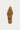 The pointed toe and textured outsole of a brown leather boot or shoe, shown from a top-down view against a light gray background.