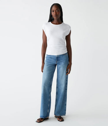 Joni Power Shoulder Tee - Time Out Clothing