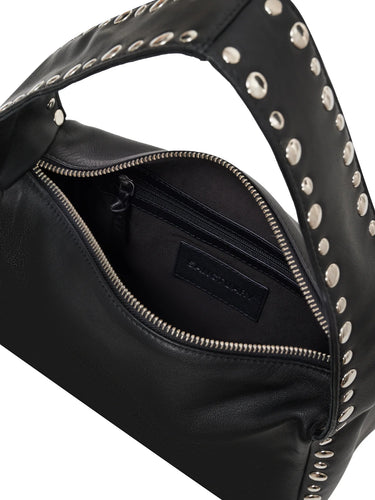 Midnight Black Leather Bag - Time Out Clothing