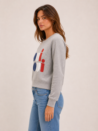 Oui Oui Shrunken Sweatshirt - Time Out Clothing