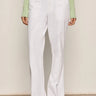 Sanctuary Reissue Peace Pant – Chalk | Cotton Bootcut Pant - Time Out Clothing
