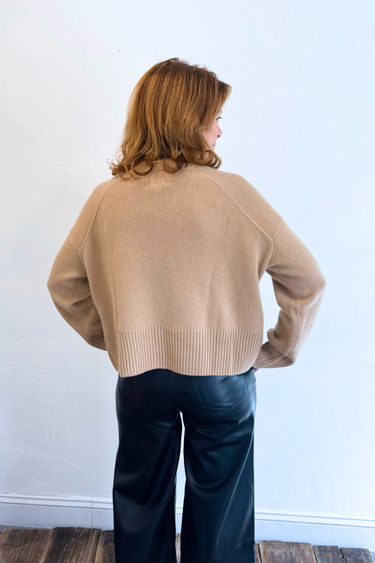 Chunky Carmen Funnel Neck Cashmere Sweater - Time Out Clothing