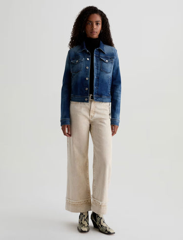 Robyn Cropped Denim Jacket – 9 Years Enchantment - Time Out Clothing