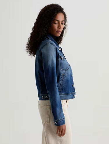 Robyn Cropped Denim Jacket – 9 Years Enchantment - Time Out Clothing