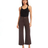 Rylee Crop Wide Leg Pant in Brown - Time Out Clothing