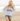 Beach Stripe Crop Crew Sweater - Time Out Clothing