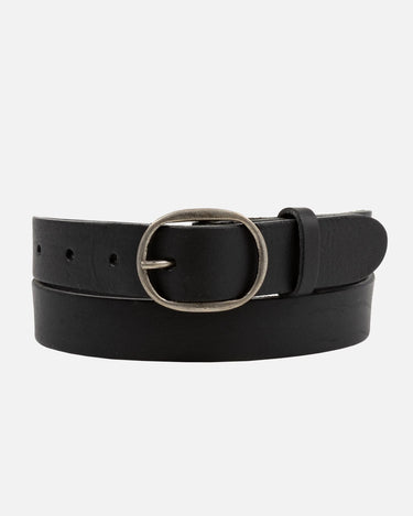 Yade Classic Oval Buckle Leather Belt - Time Out Clothing