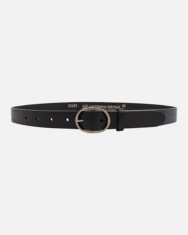 Yade Classic Oval Buckle Leather Belt - Time Out Clothing