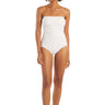 Textured Bandeau One Piece Swimsuit - Time Out Clothing